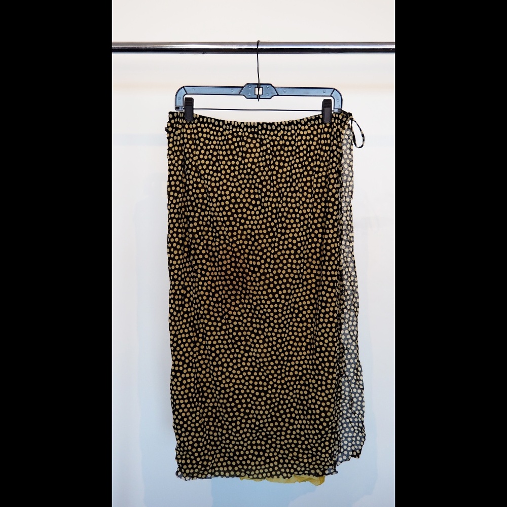 Jean Paul Gaultier Polka Dot Reversible Wrap Skirt